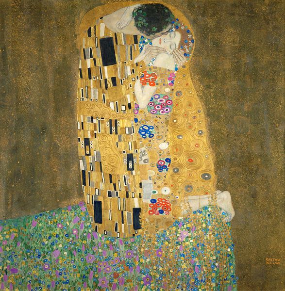 Le baiser de Gustav Klimt sur Rebel Ontwerp