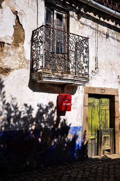 shadows at old door by Sabrina Varao Carreiro