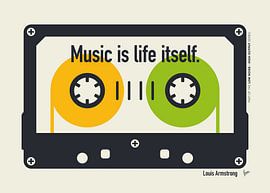 No. 4 Music is life itself Louis Armstrong by Chungkong Art