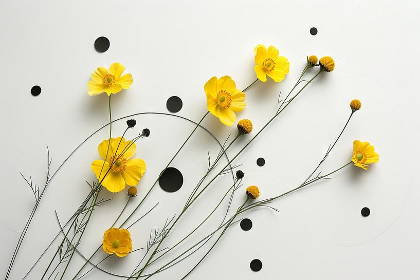 Ranunculus harmony - Ranunculus artwork by Poster Art Shop