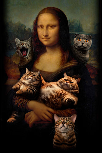 Mona Lisa and Kittens