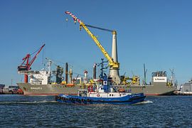 Fairplay Bandama and Boskalis Bokalift 2. by Jaap van den Berg