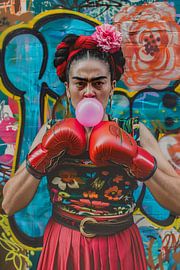 Un style combatif avec du chewing-gum sur Poster Art Shop