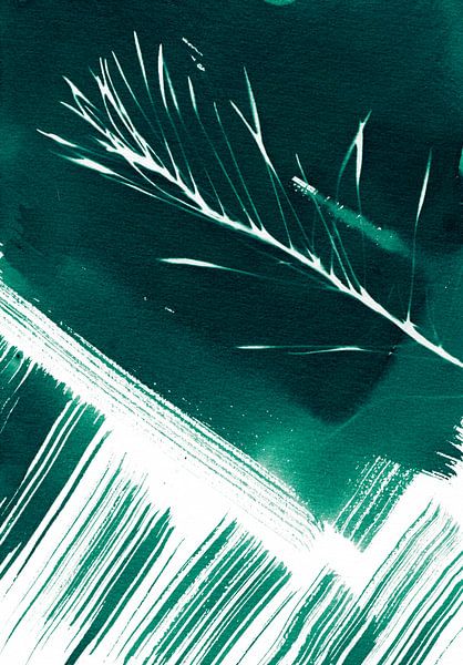 Abstract Nature Emerald Green by Lies Praet