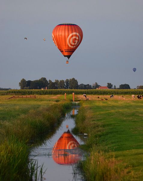 Überfliegender Ballon von Jitske Van der gaast