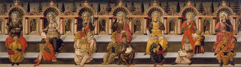 Giovanni di Ser Giovanni Guidi, The Seven Free Arts - 1460 by Atelier Liesjes