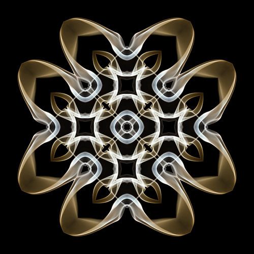 Abstract image made of smoke on black background