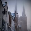 Deventer Bergkerk dans la brume sur Framed by Elisabeth