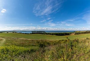 Groß Zicker, Blick zum Klein Zicker, den Zicker See und die Ostsee, Rügen