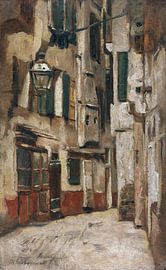 alleyway to the right in Venice, MAX LIEBERMANN, 1878 by Atelier Liesjes