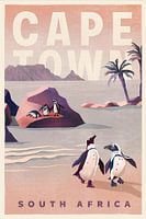 Kapstadt Südafrika Vintage Travel Art