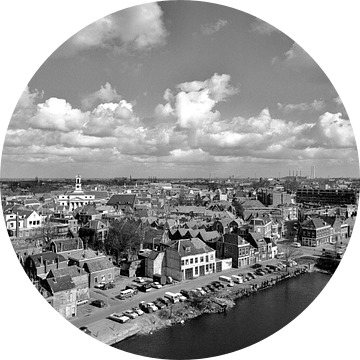 Dordrecht de oude stad vanuit de lucht van Dordrecht van Vroeger