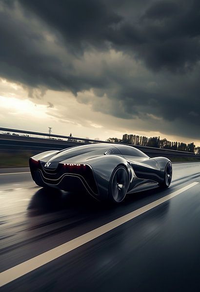 Dynamik auf der Straße von fernlichtsicht