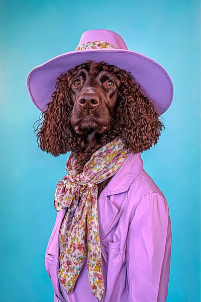 Irish Water Spaniel by Poster Art Shop