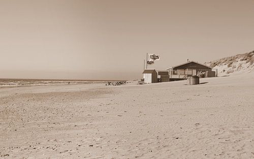 Beach pavilion in Zeeland