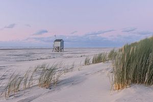 Ertrinkendes Haus Terschelling aus den Dünen
