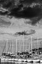 Voiliers dans le port de Saint-Tropez par Tom Vandenhende Aperçu