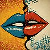 Baiser Pop Art sur Lauren Wilde