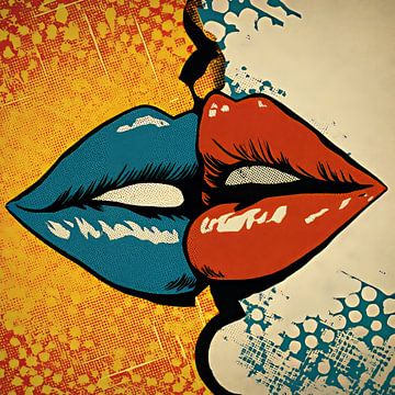Pop-Art zoen van Lauren Wilde