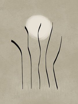 Dansen in het landschap kunstwerk van Imaginative