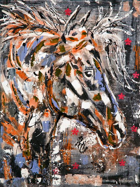Horse Spirit Colours by Kathleen Artist Fine Art