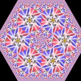Beauty Bird Hexagon Fractal