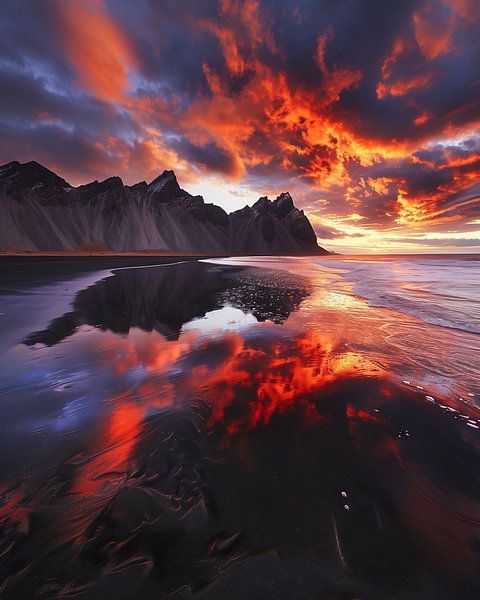 Goldene Klippen am Meer von fernlichtsicht