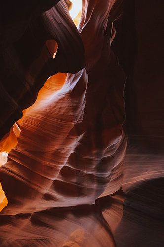 View through the Antelope Canyon, America