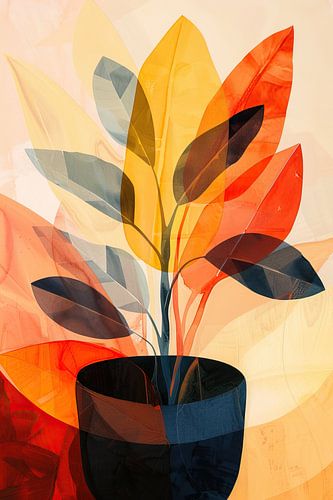 Œuvre d'art minimaliste abstraite