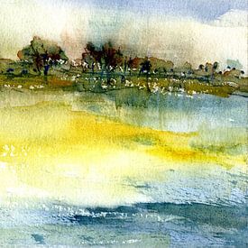 Impressionist landscape 1 high by Claudia Gründler
