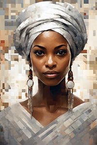 Schöne afrikanische Frau