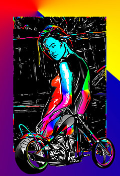 motorfiets 3-Moto Bike 3-Motorrad 3
