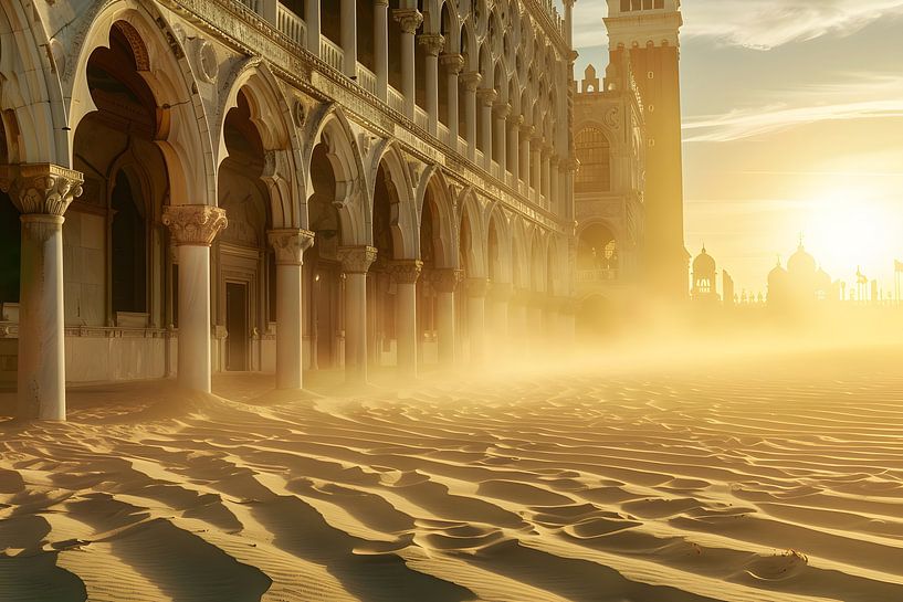 Surreal scenery on St Mark's Square by Skyfall