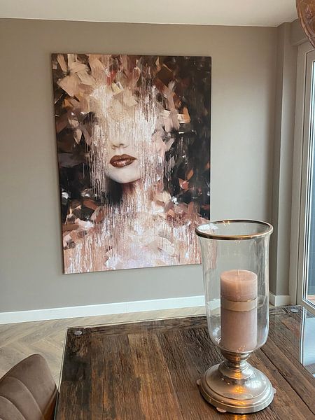 Customer photo: Fierce by Jacky, on canvas