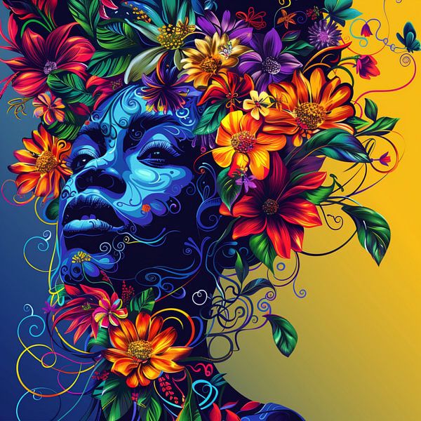 Flower lady 4 by Ellen Novara-da Lima