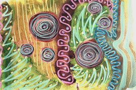 Farben und Linien, die zum Sprechen bringen und Energie verleihen. von Ireen Bos