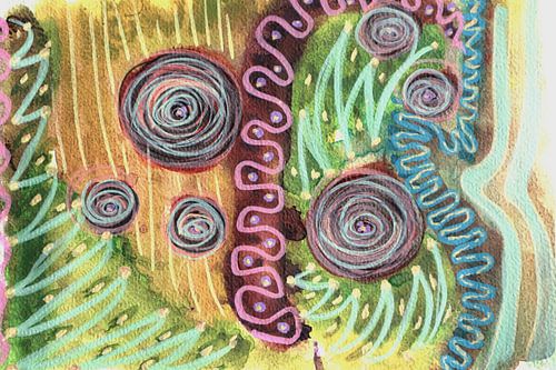 Kleuren en lijnen die spreken en energie toevoegen. van Ireen Bos