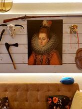 Klantfoto: Margaretha van Oostenrijk, Frans II Pourbus, op canvas