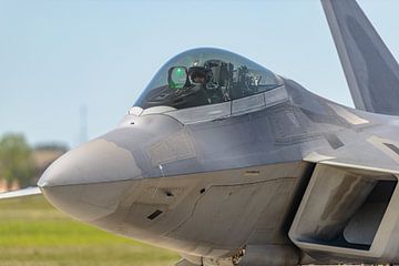 Close-up Lockheed Martin F-22 Raptor. by Jaap van den Berg