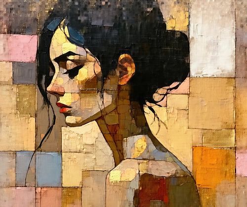 Mosaic Woman | Golden Reflection