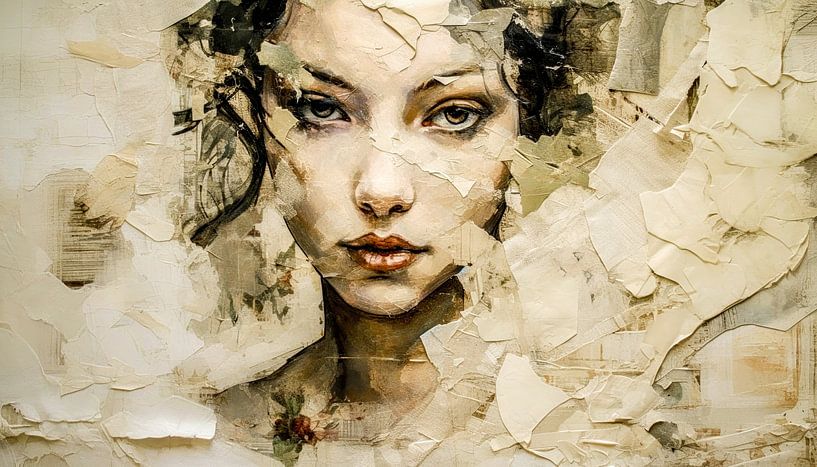 Hidden stories in the view of time by Klaus Tesching - Art-AI