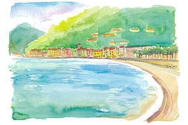 Domaso Lake Como Italy Scene by the water by Markus Bleichner