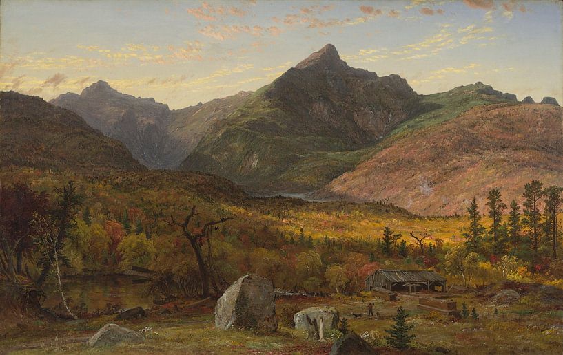 Jasper Francis Cropsey~Mt. Jefferson, Pinkham Notch, White Mountains van finemasterpiece
