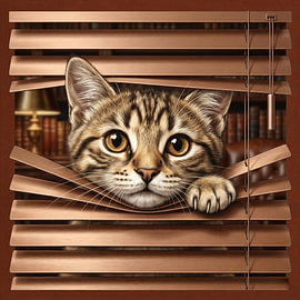 Curiosity Bent the Blinds von Marja van den Hurk
