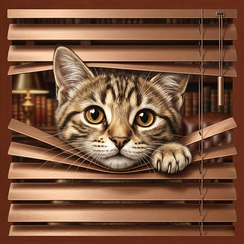 Curiosity Bent the Blinds von Marja van den Hurk