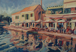 Terraces by the little harbour