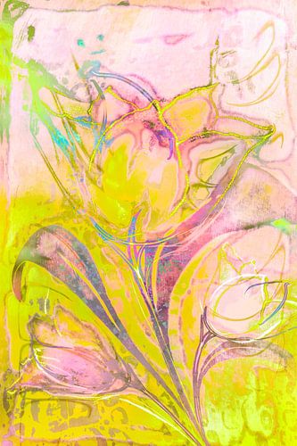 Hallo Frühling. Tulpe. von Alie Ekkelenkamp