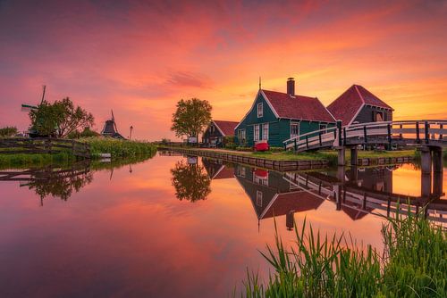 Zonsopkomst boerderij Zaanse Schans