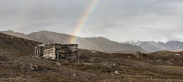Rainbow coming out of a hut by Marloes van Pareren