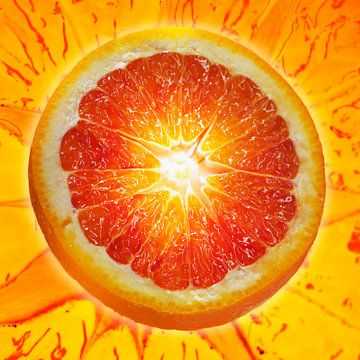 SF 00937479 Een plak bloed sinaasappel van BeeldigBeeld Food & Lifestyle